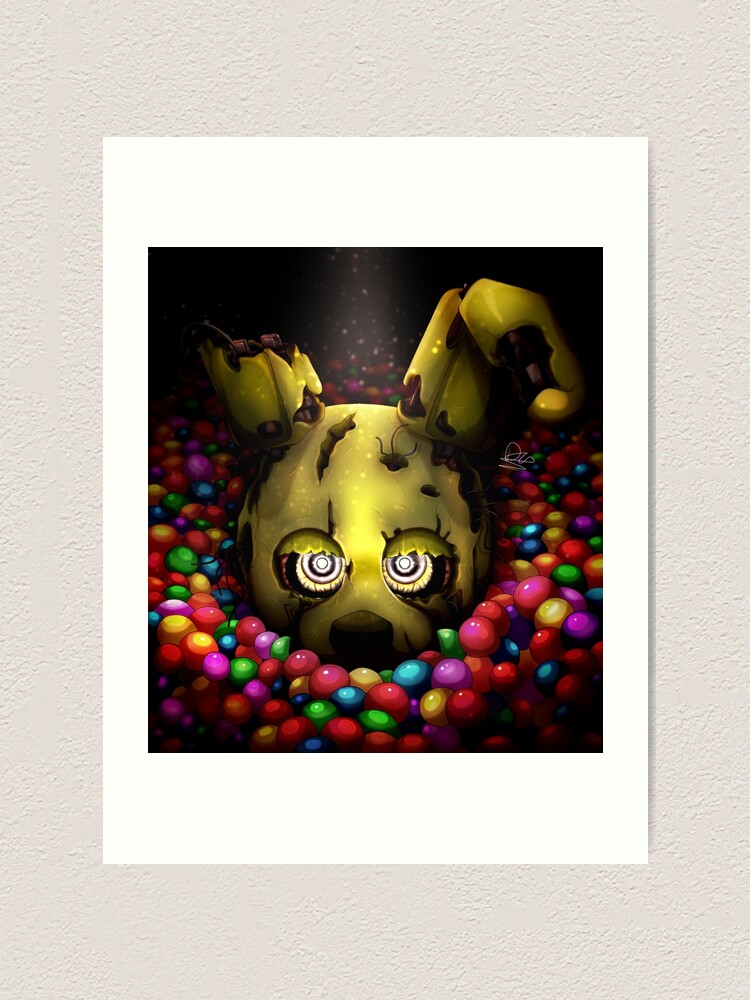 Into the Pit but it's Springtrap REMASTERED Art Print for Sale by  DragonessAnim