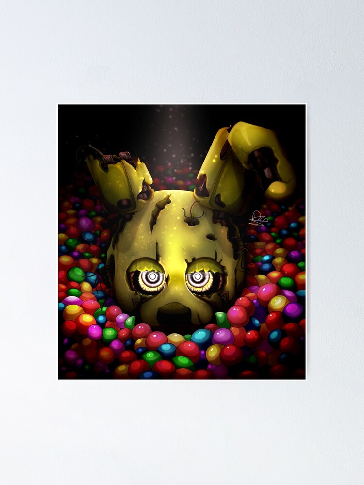 Into the Pit but it's Springtrap REMASTERED Art Board Print for Sale by  DragonessAnim
