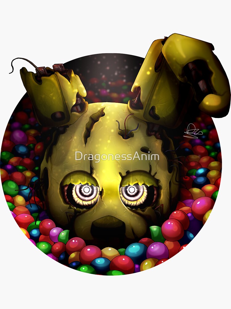 Into the Pit but it's Springtrap REMASTERED Art Print for Sale by  DragonessAnim