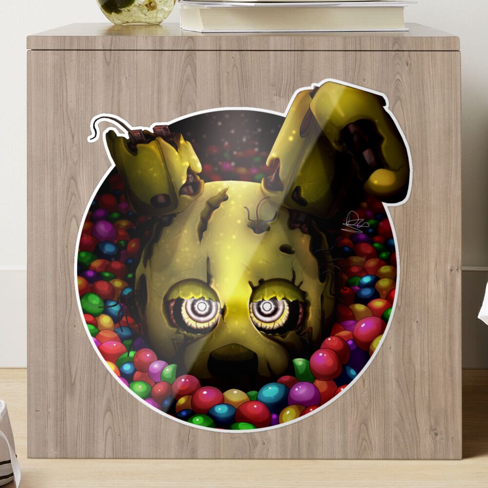 Into the Pit but it's Springtrap REMASTERED Art Print for Sale by