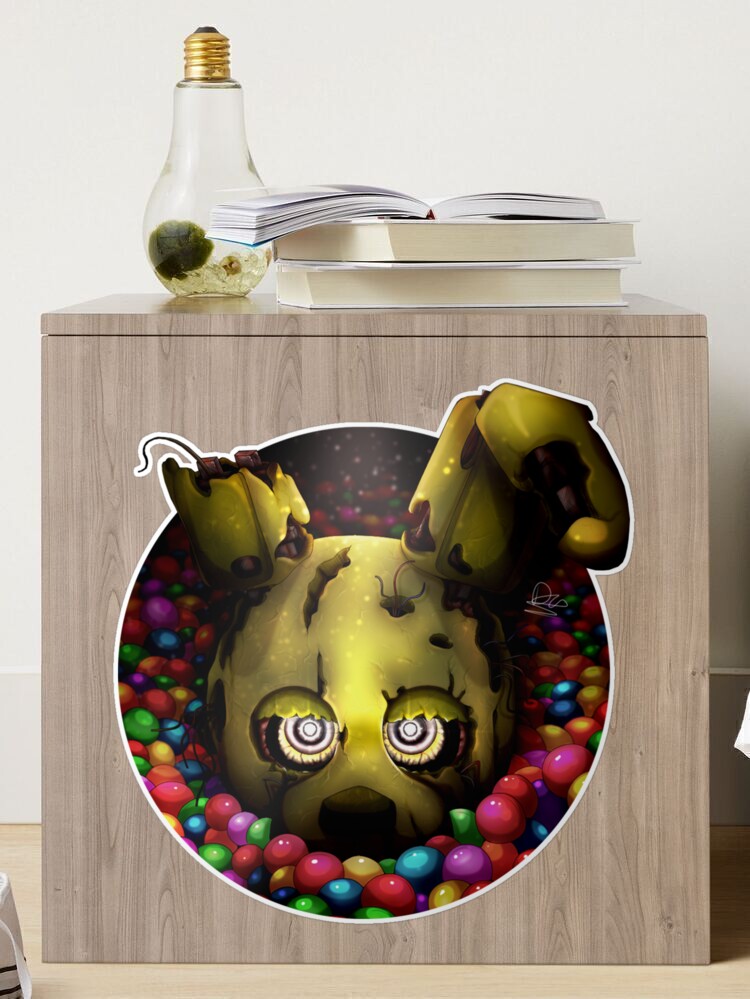 Into the Pit but it's Springtrap REMASTERED Art Print for Sale by