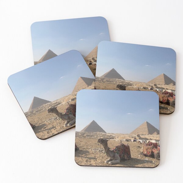 Item preview, camels in front of greta pyramids  designed and sold by mjoffe.