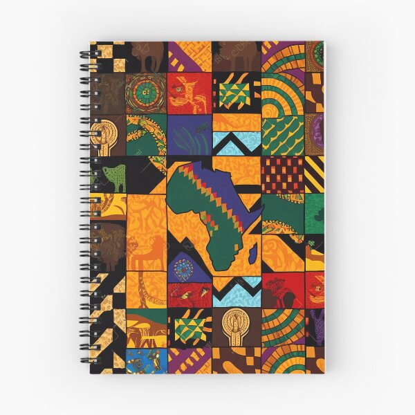 Item preview, "Traditional Brilliance: Patchwork of Colorful African Fabrics" designed and sold by Art-Vortex-fr.