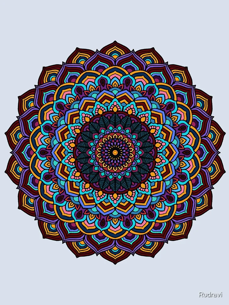 Thumbnail 4 of 4, Boxy T-Shirt, Mandala Pattern designed and sold by Rudravi.