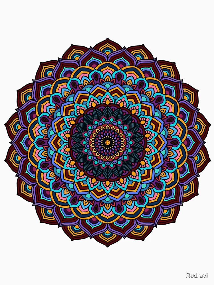 Thumbnail 4 of 4, Racerback Tank Top, Mandala Pattern designed and sold by Rudravi.