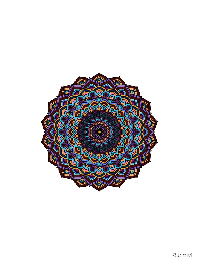 Thumbnail 5 of 5, A-Line Dress, Mandala Pattern designed and sold by Rudravi.