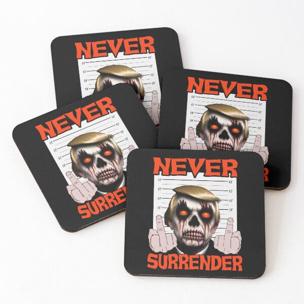 Item preview, Trump Halloween shirt-Donald Trump mugshot- Trump Never Surrender designed and sold by Dream Imagine Create ..