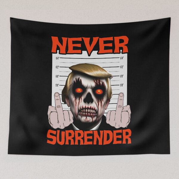 Item preview, Trump Halloween shirt-Donald Trump mugshot- Trump Never Surrender designed and sold by Dream Imagine Create ..