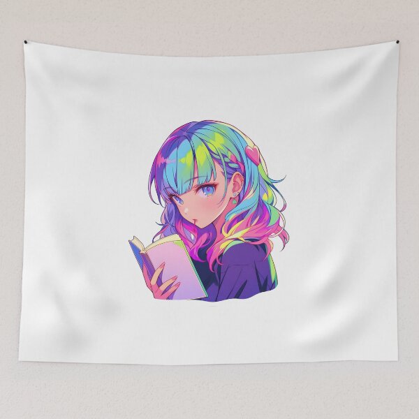 Item preview, Lofi girl the reader - Reading Cartoon Characters designed and sold by Ordinary Life Works.