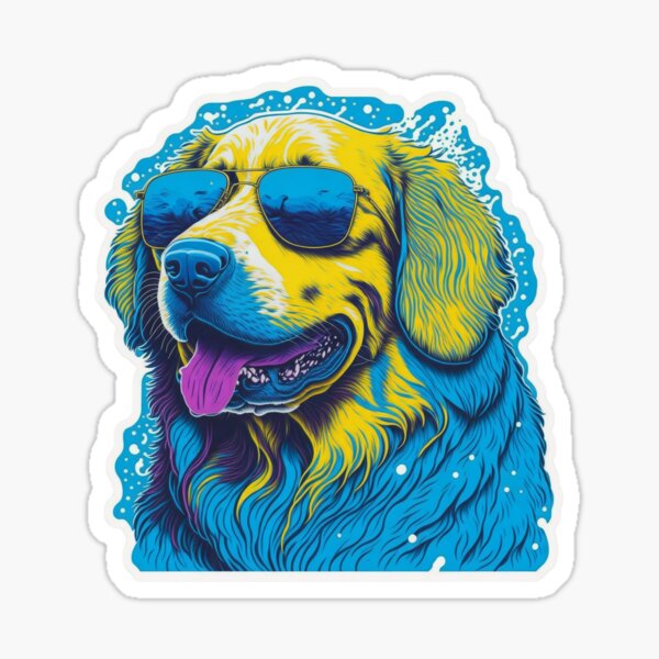 Item preview,  Ein Golden Retriever mit Sonnenbrille designed and sold by xaiartist.