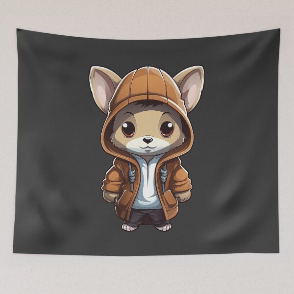 Item preview, Cool Wallaby in casual clothing designed and sold by Sidewayanimals.