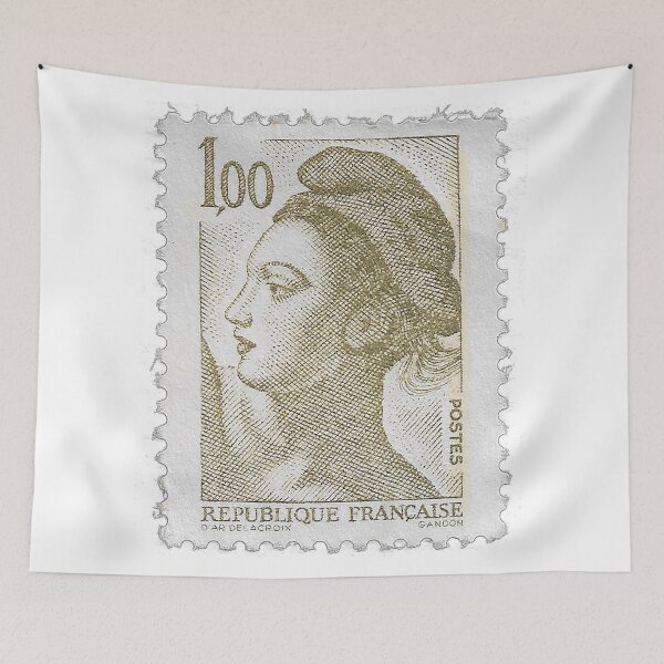 Item preview, Vintage France Marianne Postal Stamp 1FF designed and sold by yousufi.