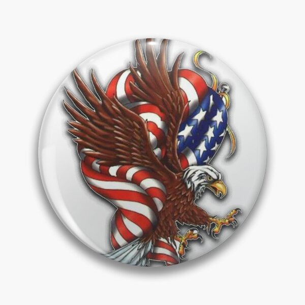 Item preview, american eagle traditional tattoo designed and sold by wizooo411.