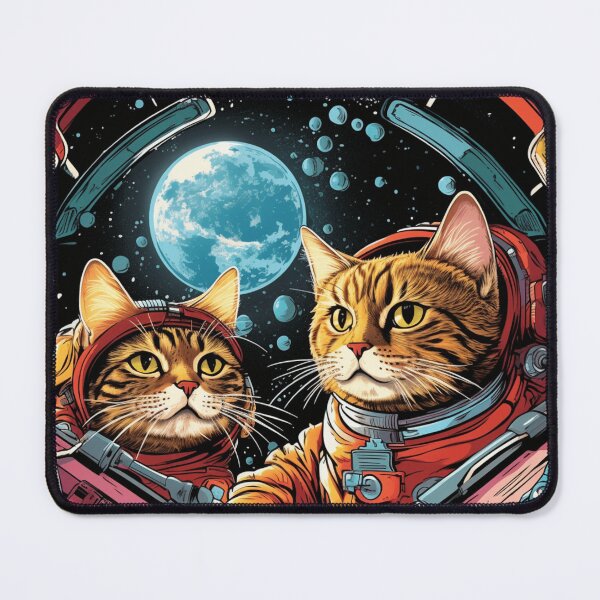 Item preview, Space Cats Rocket Ship Art designed and sold by Finalcutimaging.