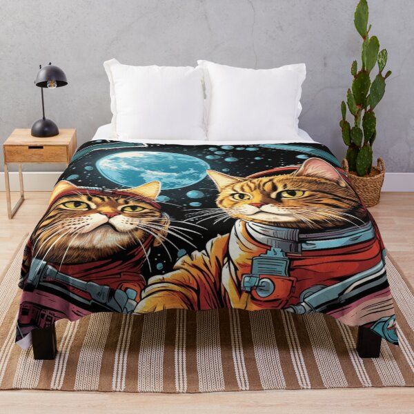 Item preview, Space Cats Rocket Ship Art designed and sold by Finalcutimaging.