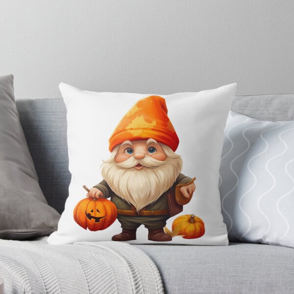 Item preview, Cute Fall autumn gnome with pumpkin  designed and sold by Inktown.