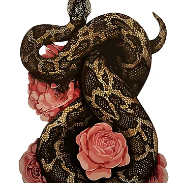 Artwork thumbnail, Python with Roses by leosavazzi