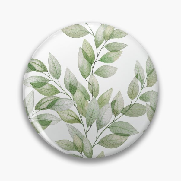 Item preview, Green transparent leaves branches. watercolor print. Translucent spring foliage designed and sold by likapix.