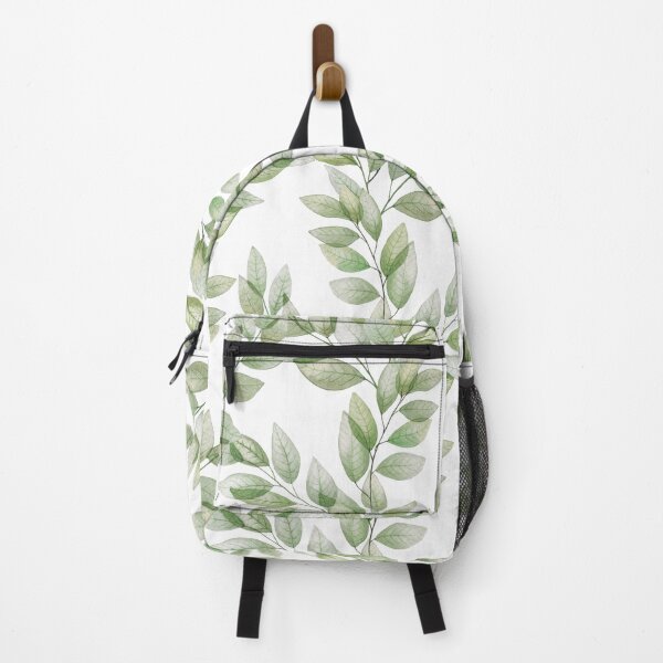 Item preview, Green transparent leaves branches. watercolor print. Translucent spring foliage designed and sold by likapix.