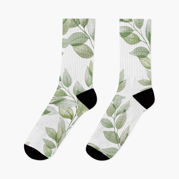 Item preview, Green transparent leaves branches. watercolor print. Translucent spring foliage designed and sold by likapix.