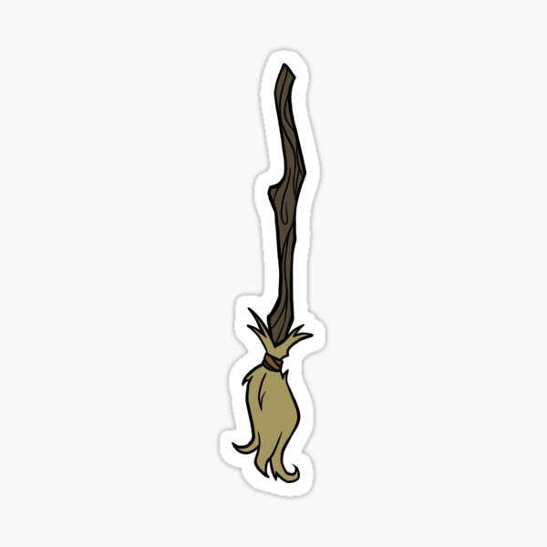 Item preview, Cute Stylized Witch Broom designed and sold by castlekeepart.