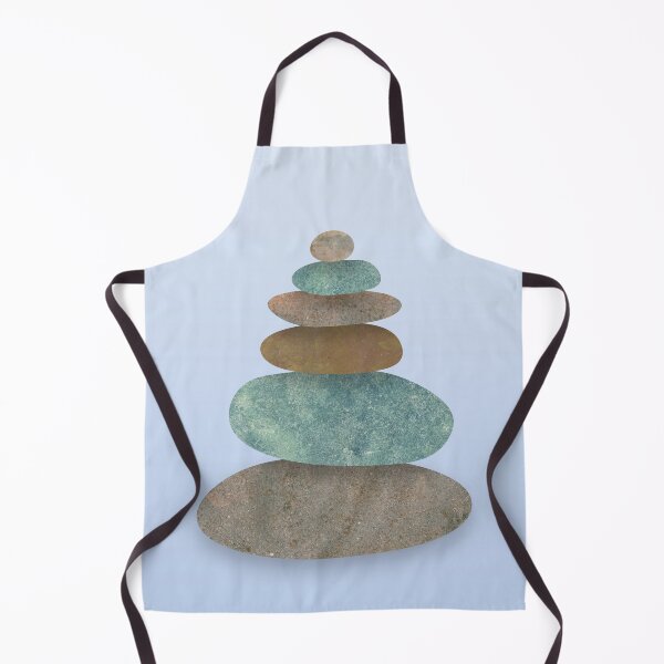 Item preview, Stacked rocks - cairn 1 - light blue background option designed and sold by WesternExposure.