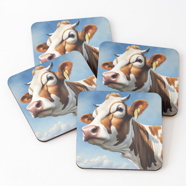 Item preview, Cow Painting Photo Realistic Print  designed and sold by AllOfUsOrNone.