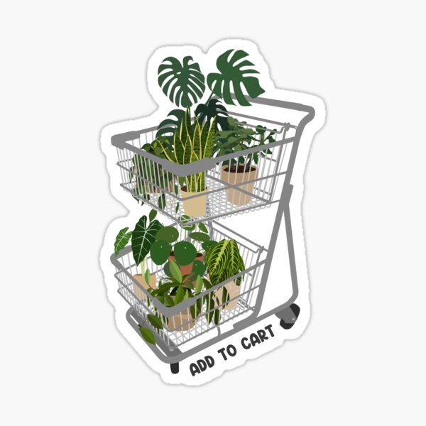 Set of 8 Plant Humor Garden Themed Encouraging Stickers Cactus Aloe Vera  Orchid