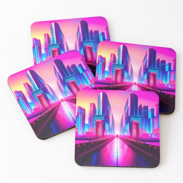 Item preview, Through The Gates Of Neon City designed and sold by Ink Art Design.