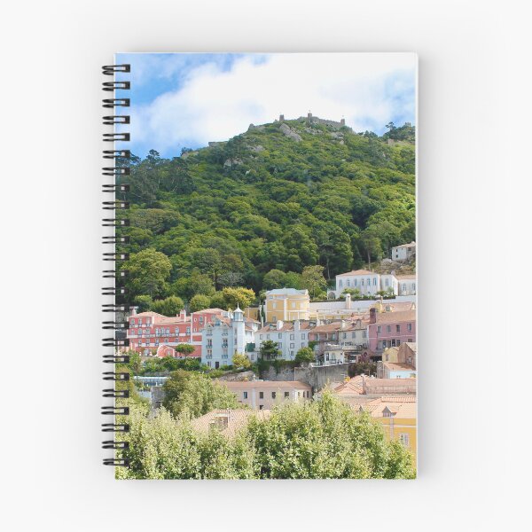 Item preview, portugal colorful cliffside town and castle designed and sold by mjoffe.
