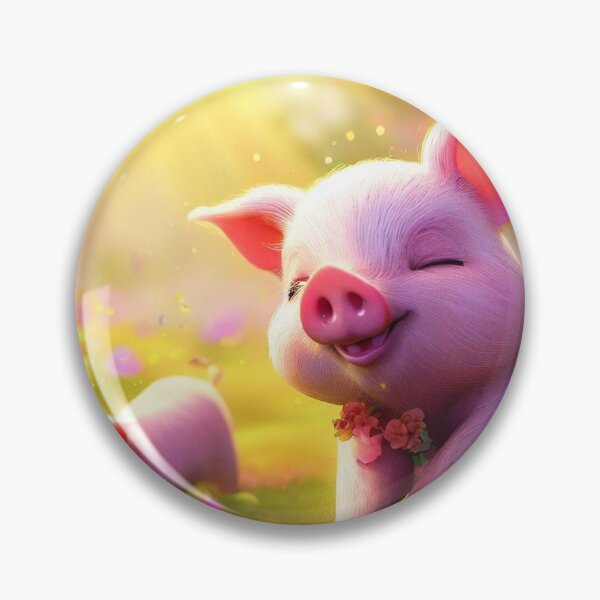 Item preview, Piggy Paradise Cushion designed and sold by The Digital Compass.