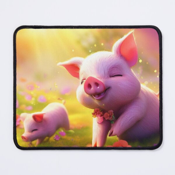 Item preview, Piggy Paradise Cushion designed and sold by The Digital Compass.