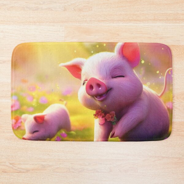 Item preview, Piggy Paradise Cushion designed and sold by The Digital Compass.