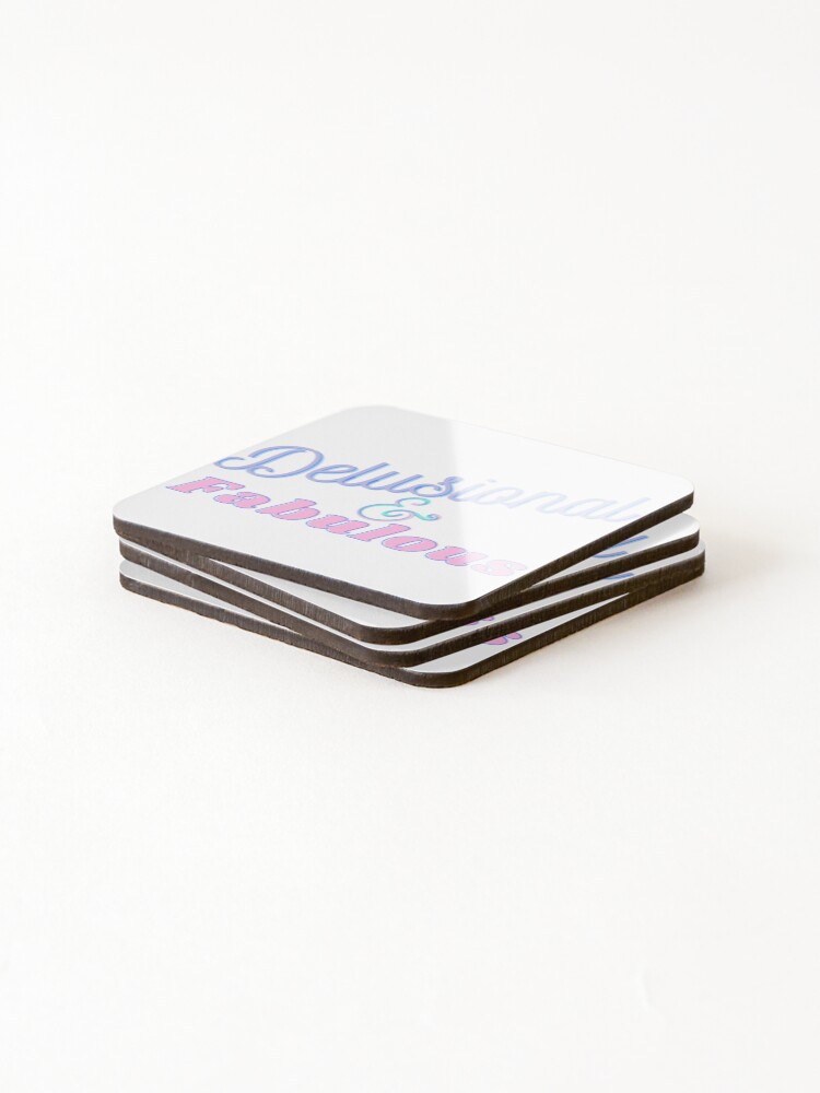 Thumbnail 4 of 5, Coasters (Set of 4), Delusional and Fabulous designed and sold by ReeReeDesigns.