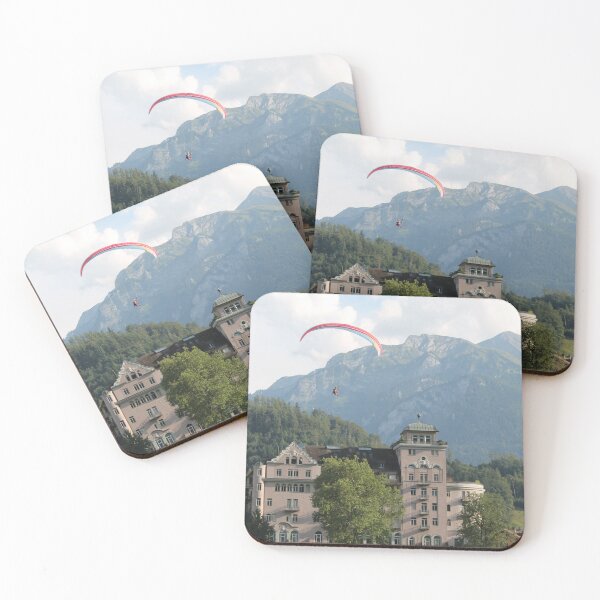 Item preview, paraglider over swiss town designed and sold by mjoffe.