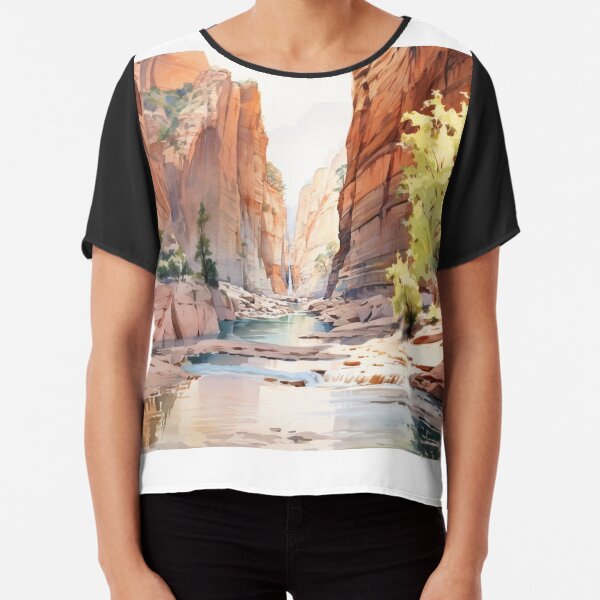 Vista previa del artículo con la obra «Paisaje de acuarela de Sion», diseñado y vendido por Brooke Whitley.