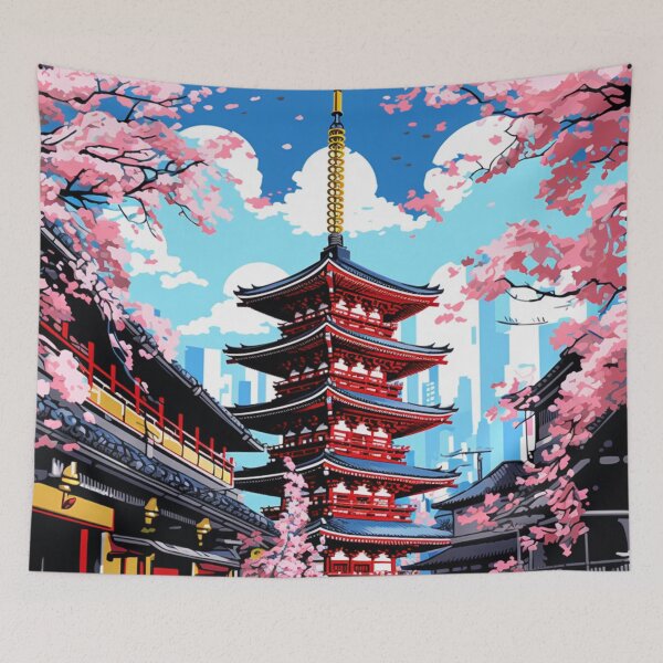 Item preview, A Pop Art Travel Print of Tokyo - Japan designed and sold by StudioRedKoala.