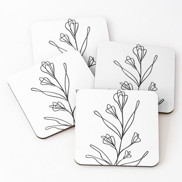 Item preview, Wildflower Botanical Line Art | Elegant Floral Leaf Design designed and sold by RachelFCreative.