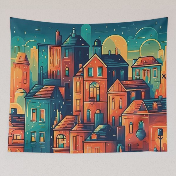 Item preview, Big City Life Illustration. Colourful Urban Art. 7 designed and sold by YOTA-ART.
