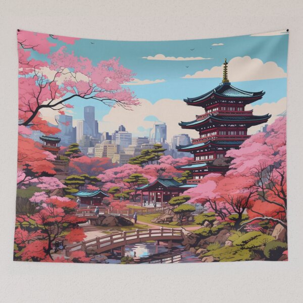 Item preview, A Pop Art Travel Print of Tokyo - Japan designed and sold by StudioRedKoala.