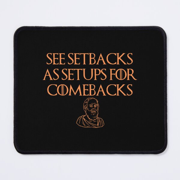 Item preview, Setbacks and Comebacks Success Quote designed and sold by OurPhilosophy.