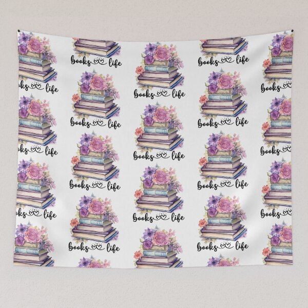 Item preview, Book stack decorated with flowers designed and sold by SakuraLemonDS.
