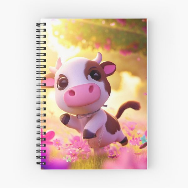 Item preview, Meadow Frolic Cow Cushion designed and sold by The Digital Compass.