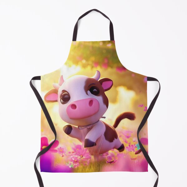 Item preview, Meadow Frolic Cow Cushion designed and sold by The Digital Compass.