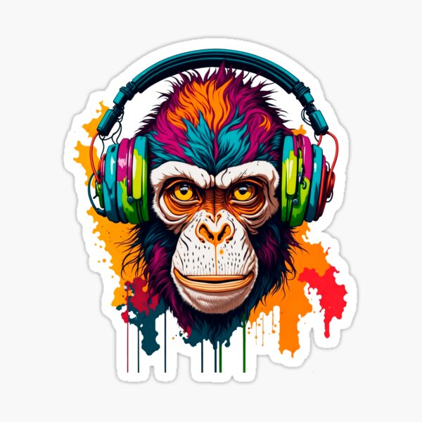 SPACE MONKEY- Urban style Ape Art Female T-shirt from FatCuckoo- FTS1516  ideal gift for mums