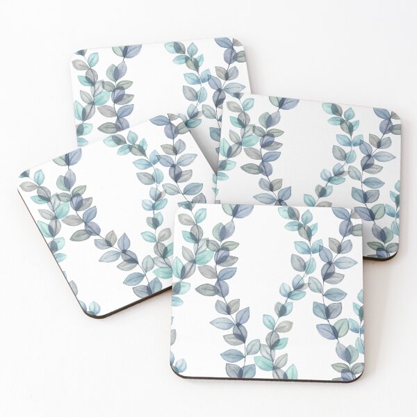 Item preview, Spring transparent leaves ornament. Watercolor translucent leaf branches.  designed and sold by likapix.