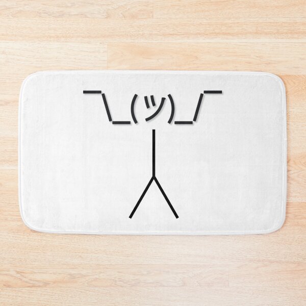 Item preview, ASCII Shrug Shrugging Emoji Emoticon shirt designed and sold by mipodbusiness.