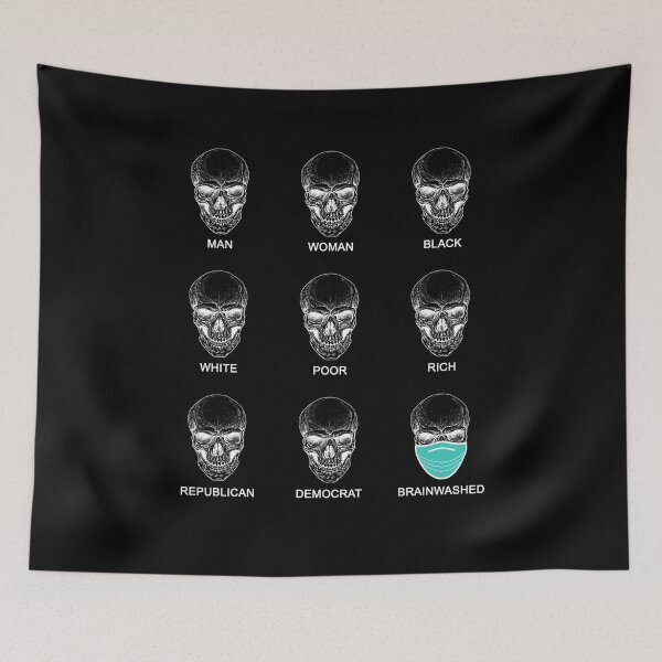 Item preview, Face Mask - Brainwashed - Covid designed and sold by LeNew.