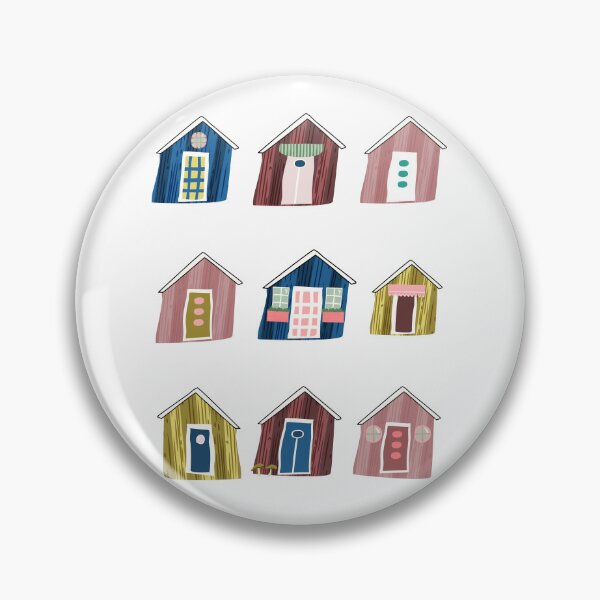 Item preview, Nine Whimsical Summer Cottages in Sweden | Yellow, Red, Blue & Pink designed and sold by Ingrid Poole.