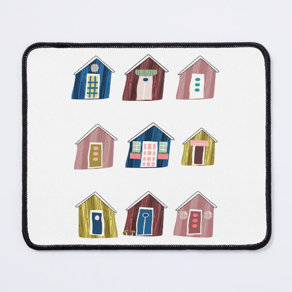 Item preview, Nine Whimsical Summer Cottages in Sweden | Yellow, Red, Blue & Pink designed and sold by Ingrid Poole.